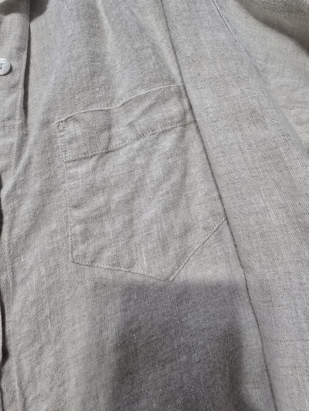 Fifteen Twenty Midi Length Shirtdress Long Sleeves Collar Linen Size S - Picture 8 of 13